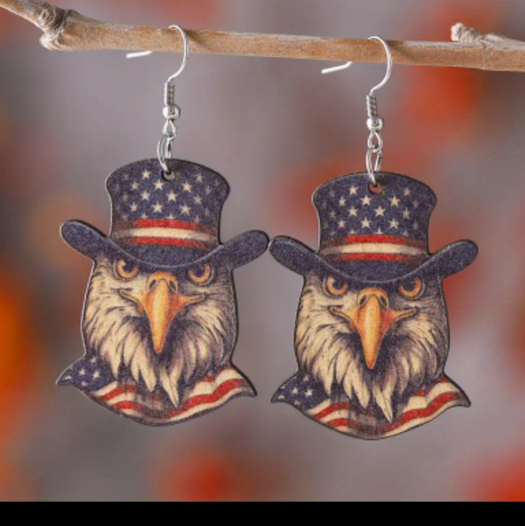Womans Eagle Earrings